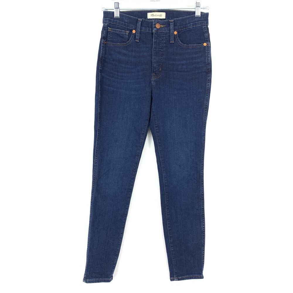 Madewell Dark Wash Skinny Jeans - Deep Blue